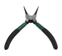 Pinze per anelli elastici da 17,8 cm, per anelli di sicurezza interni ed esterni, ganasce dritte e piegate, in acciaio al carbonio, pinze di fissaggio con impugnatura morbida, 1 confezione (A)