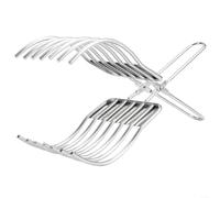 Pinze per arrosto in acciaio inox, design innovativo per affettare carne e verdure in modo sicuro, strumento adatto alla famiglia