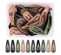 Pinze Per Capelli, 30 Pezzi Fermaglio per capelli Ragazza, 3cm Mini Clip per Capelli, Fermagli per capelli Ragazza Snap Barrette BB per capelli in metallo Barrette
