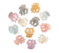 Pinze per capelli con artiglio, 12 pezzi, piccole pinze per capelli sottili, accessori per lo styling dei capelli classici, per donne e ragazze (paillettes (polpo))