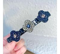 Pinze Per Capelli Donna - Pinze Per Capelli Intrecciate Con Strass E Fiori | Fasce Per Capelli Con Trifoglio A Quattro Foglie | Pinze Per Capelli Con Pietra