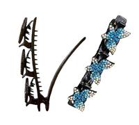 Pinze per capelli intrecciate per le donne,Pinze per capelli intrecciate a farfalla,Fermaglio per capelli per ragazze e donne gioielli intrecciati accessori per capelli | Pinze per capelli