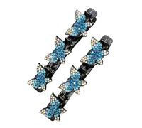 Pinze per capelli intrecciate per le donne,Pinze per capelli intrecciate a farfalla,Fermaglio per capelli per ragazze e donne gioielli intrecciati accessori per capelli | Pinze per capelli