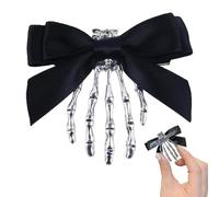 Pinze per capelli spaventose con teschio per feste in costume, cosplay | Fermaglio per capelli per Halloween, in lega, stile gotico, scheletro, per salone, casa, viaggi, uso quotidiano, compleanno