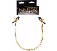 Pinze per capezzoli Nipple Clamps strizza capezzoli con catenella sexy gold