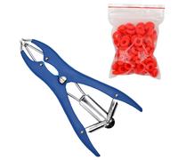 Pinze per castrazione di animali con anelli di castrazione da 100 pezzi per