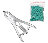 Pinze per castrazione di animali con anelli di castrazione da 100 pezzi per