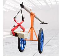 Pinze per catena in acciaio legato resistente con 4 cuscinetti in gomma, morsetti di sollevamento verticali regolabili per granito, pietra, legno, blocchi di cemento (dimensioni di apertura 42-97 cm)