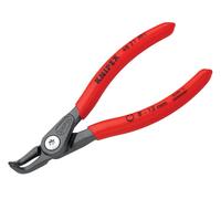 Knipex Pinza di Precisione per Anelli di Sicurezza Interni a Fori Bonderizzata Grigia, Rivestiti in Resina Sintetica Antiscivolo 130 Mm (Confezione Self-Service/Blister) 48 21 J01 Sb