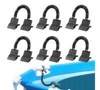 Pinze per Copripiscina 6 Pezzi, Clip Copripiscina per Piscine, Kit Attacco Telo per Giardino Prato Spa Invernale Tubo Nuoto