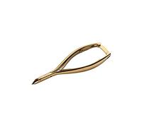 Pinze per cuticole dorate con due molle Aba Group 3 mm (1148) tagliacuticole in acciaio inox con taglio affilato e liscio fine per la rimozione in eccesso