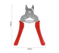 Pinze per Filo in Acciaio Resistente e Fissaggi ad Anello M per Costruzione Gabb