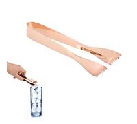 Pinze per ghiaccio, pinzette da in acciaio inossidabile addensato Pinze per zucchero multiuso Prevengono lo scivolamento Pinzette alimenti zucchero domestica Bar Dessert Feste e (Placcato in rame)