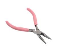 Pinze per Gioielli in Acciaio Inox Rosa per Creazione e Riparazione | Punta Fine per Controllo Preciso, Riduce la Fatica della Mano, Utile su Perline e Anelli, Banco Lavoro