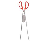 Pinze per granchi, pinze per pesci, pinze a forbice in acciaio inossidabile con manici in plastica, lunghezza 51 cm, design con punta a fessura, utensile antiscivolo resistente al (Bocca dritta)