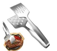 Pinze per griglia in acciaio inox - Pinze da servire per barbecue all'aperto | per grigliate e utensili da cucina resistenti al calore per pesce, bistecca, buffet, ristorante, casa