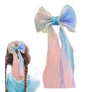 Pinze per il con fiocco,Pinze per il nastro - per capelli per ragazze a nastro lungo Fiocchi a forcina a coda lunga,Fiocco a nastro per la forma e creativa per ragazza, hi