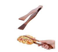 Pinze per il pane in legno di bambù a buffet pinze per pane in legno di bambù pinze da dessert pinze da cucina morsetto per pane bistecca campeggio utensili da portata