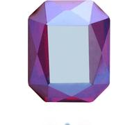 Pinze per la sigillatura dei profumi, 50 pezzi di accessori for nail art a forma di ottagono, colla sulle unghie, strass, cristalli di vetro K9, pietre piatte(Purple,8x10mm 50pcs)