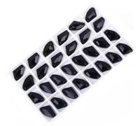 Pinze per la sigillatura dei profumi, Pietre cucite Strass a dorso piatto Cristalli da cucire Gemme artigianali Strass in vetro for accessori for vestiti(Black,12x19mm 28Pcs)