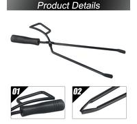 Pinze per legna da ardere in acciaio inox per barbecue clip per camino campeggio