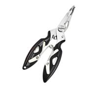 Pinze per lenza da pesca con anelli divisi, pinze da pesca, multifunzione, in acciaio inox, bocca curva