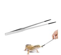Pinze per mangime per rettili - drago barbuto | Punta in gomma per alimentazione rettile, 10,6 pollici in acciaio inox barba, accessori per serbatoio per acquario o artigianato, dragone