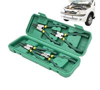 Pinze per morsetti per anelli elastici - Kit porta anelli professionale, pinze interne esterne regolabili, strumento a molla per auto ad alta resistenza, versatile dispositivo di presa industriale