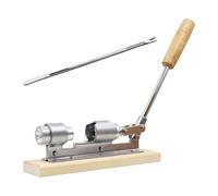 Pinze per noci e castagno, set di apriscatole in acciaio inox in legno di noce, pelapatate con manico in legno, pelapatate multifunzione per tutte le noci