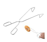 Pinze per padella in acciaio - Pinze scorrevoli per cucina, ergonomiche e robuste, versatili pinze da servire per barbecue, cottura, insalata, buffet, campeggio, giardino, festa