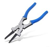 Pinze per saldatura, 20,3 cm, multiuso, bocca piatta con manico isolato per MIG (blu)