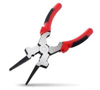 Pinze per saldatura multifunzione in acciaio ad alto tenore di carbonio, con ganasce seghettate lunghe, tronchese per cavi, impugnatura ergonomica in gomma bicolore per lavoratori elettrici