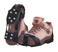 Pinze per scarpe da ghiaccio, 10 denti, scarpe e stivali, tacchetti di trazione | in acciaio, unisex, ramponi invernali per camminare, escursionismo, arrampicata su roccia