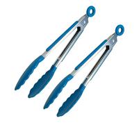 Pinze Per Servire Cibo - 2 Pezzi 17,8 Centimetri Acciaio Inossidabile Antiaderente Resistente Al Calore,Pinze da Cucina,per Feste in Casa, Barbecue all'Aperto, Cucinare e Grigliare Mais e Bistecche