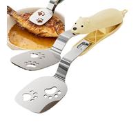 Pinze per servire - Pinze per servire in acciaio | Turner girante bistecche, spatola per pasta alimentare, per barbecue all'aperto, cucina, pasta, toast, conserve, fre