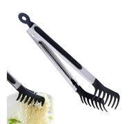 Pinze per spaghetti, clip ergonomica per servire facilmente gli alimenti, antiruggine, resistente al calore, utensile da cucina per barbecue, cottura all'aperto, bistecca e verdure