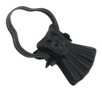 Pinze per tende in metallo nero 10 pz Nero