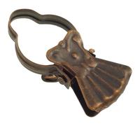 Pinze per tende in metallo noce 10 pz Bronzo