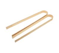 Pinze per toast in bambù da 2 pezzi Pinze per tostapane in legno lunghe con