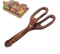 Pinze Per Tostapane In Legno - Pinze Per Tostapane Con Design A Forbice, Pinza Per Cucinare E Servire 2 In 1, Pinza Antiscivolo Resistente Al Calore | Per Toast, Pane E Bagel, Cucina, Barbecue, Pasta