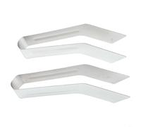 Pinze per trapianto per piante giovani, in acciaio inox, confezione da 2, delicate per la protezione delle radici, design ergonomico, resistente alla ruggine, strumento di precisione da 16,3 cm