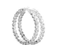 Pinze piegatrici per pinzette per anelli, kit da donna con pietre | Earring | 25 mm Silver Earrings For Women Astuccio a pinza piccola fabbricazione gioielli, Taglia unica, Plastica, Nessuna pietra