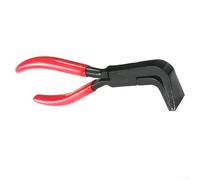 Pinze piegatubi per lamiera, 180 mm, con ganasce a 45°/90° per raddrizzare i bordi, pinze pieghevoli in acciaio al carbonio con manico antiscivolo, rosso/nero (90°)