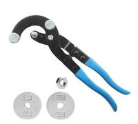 Pinze piegatubi per tubi dei freni da 3/16 a 3/8 pollici con adattatori a doppia dimensione, piega tubi in ottone, rame, acciaio, alluminio fino a 90 gradi, blu