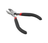 Pinze portatili di precisione per lavori artigianali con naso piatto piegato e taglio laterale rotondo per lavori dettagliati di gioielli e manipolazione accurata di piccoli componenti (C)