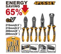 Pinze Professionali Set 4pz INGCO basso sforzo con Risparmio energetico del 65%