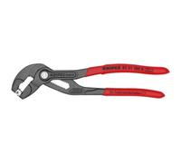 KNIPEX Pinza per fascette elastiche bonderizzata grigia Rivestiti in resina sintetica antiscivolo 180 mm, 85 51 180 A