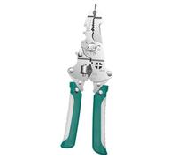 Pinze spelafili per elettricista per rimozione esatta della pelle dei cavi, crimpature sicure e durabilità Strumento di costruzione in acciaio Pinze spelafili automatiche con guanti