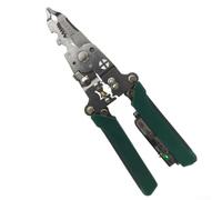 Pinze spelafili pieghevoli per spaccare, crimpare e tagliare, compresa la puleggia di avvolgimento, per lavori elettrici professionali