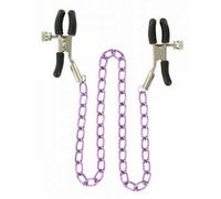 Pinze strizza capezzoli con catenella in metallo morsetti per seno nipple clamps